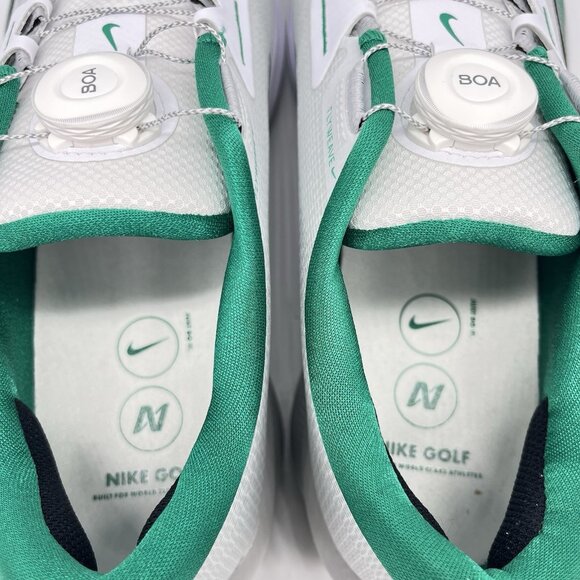 Nike Air Zoom Infinity Tour BOA 2 Golf Gray Green Men\'s 12 WIDE HQ2160-100